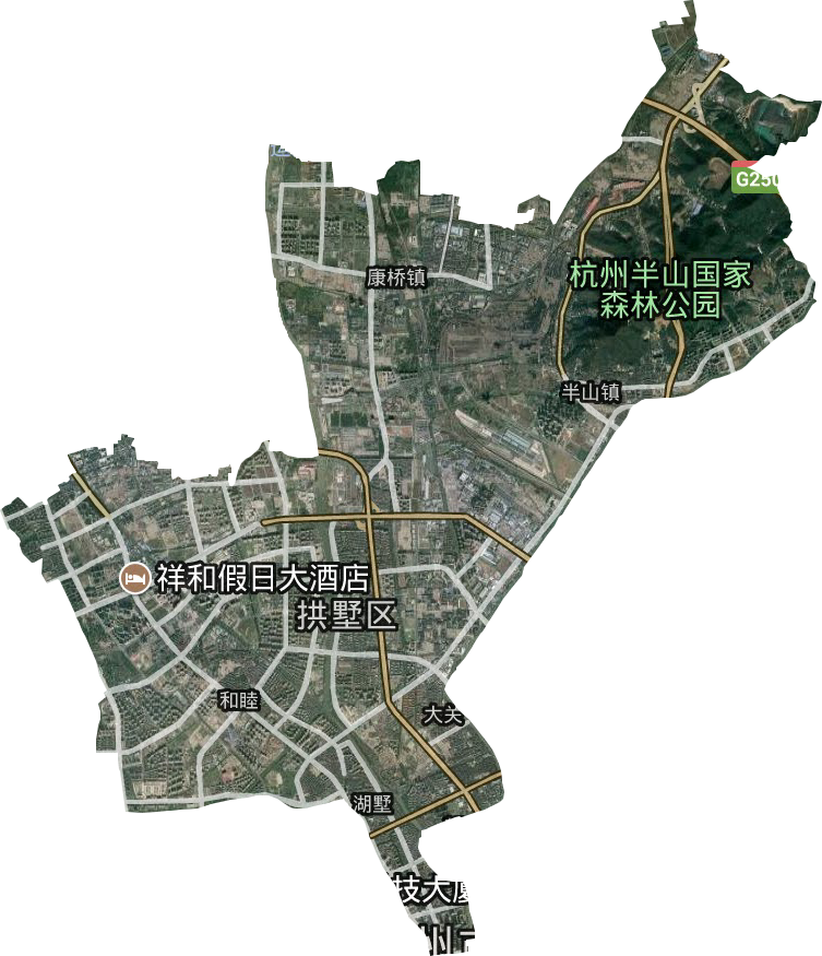 拱墅区卫星图