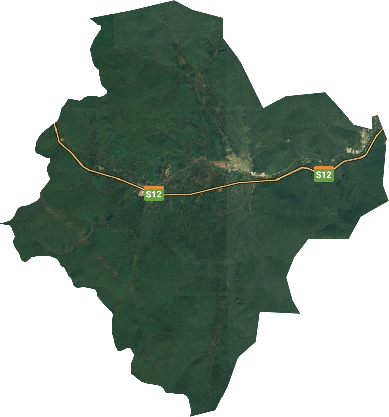 昆仑气林场卫星图