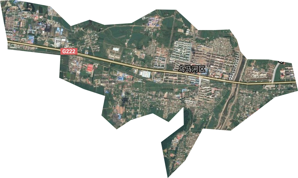 乌马河街道卫星图