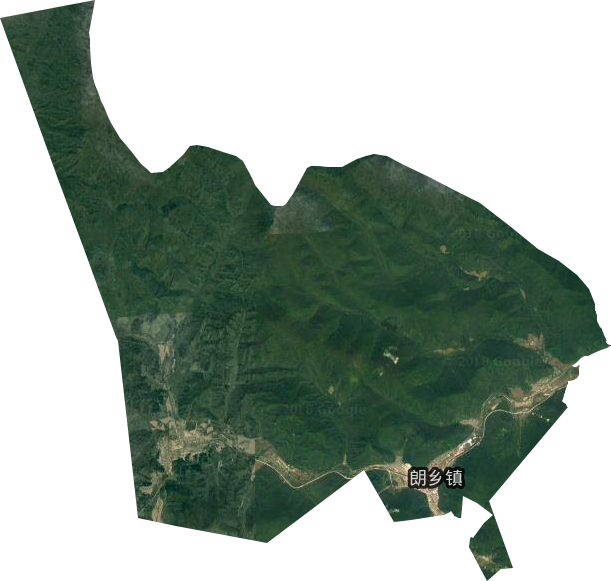 朗乡镇卫星图