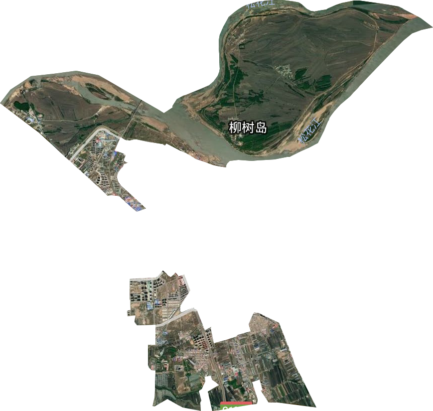 向阳区（镇）直辖地域卫星图