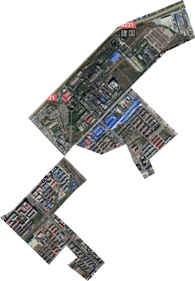造纸街道卫星图