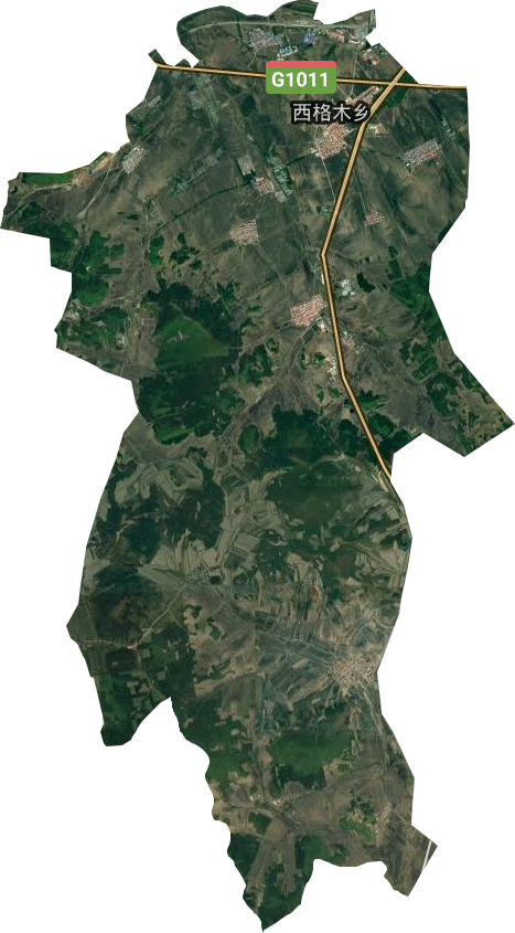 西格木乡卫星图