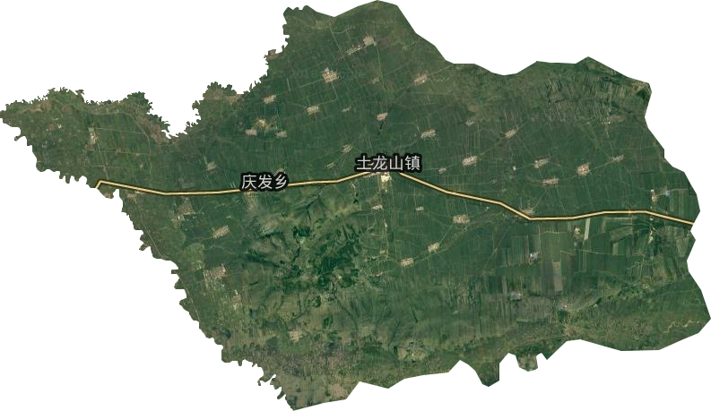 土龙山镇卫星图