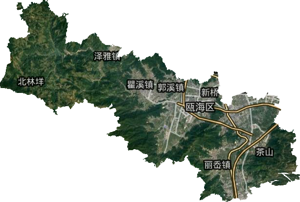 瓯海区卫星图