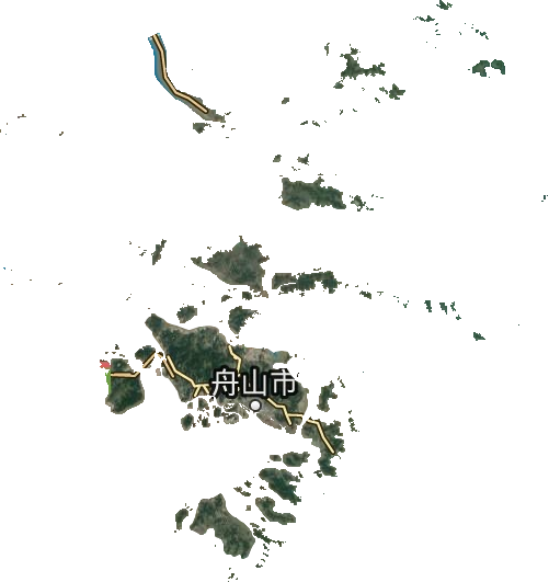 舟山市卫星图