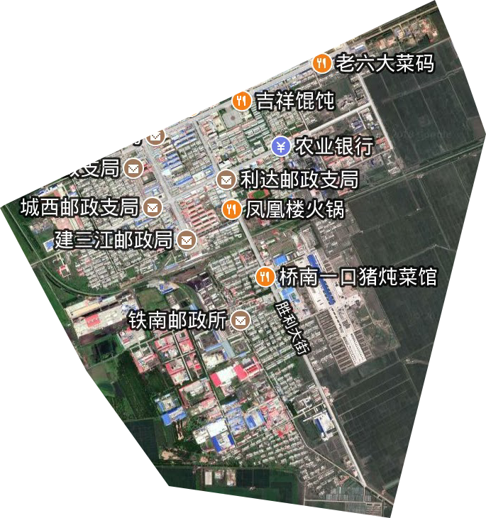建三江管理局局直卫星图