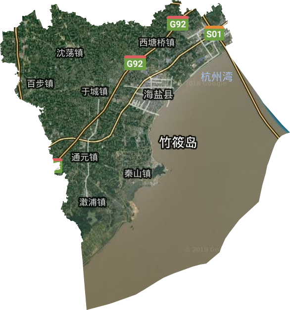 海盐县卫星图