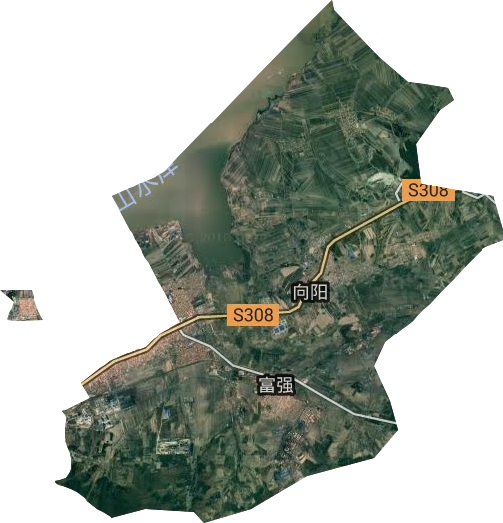 茄子河镇卫星图