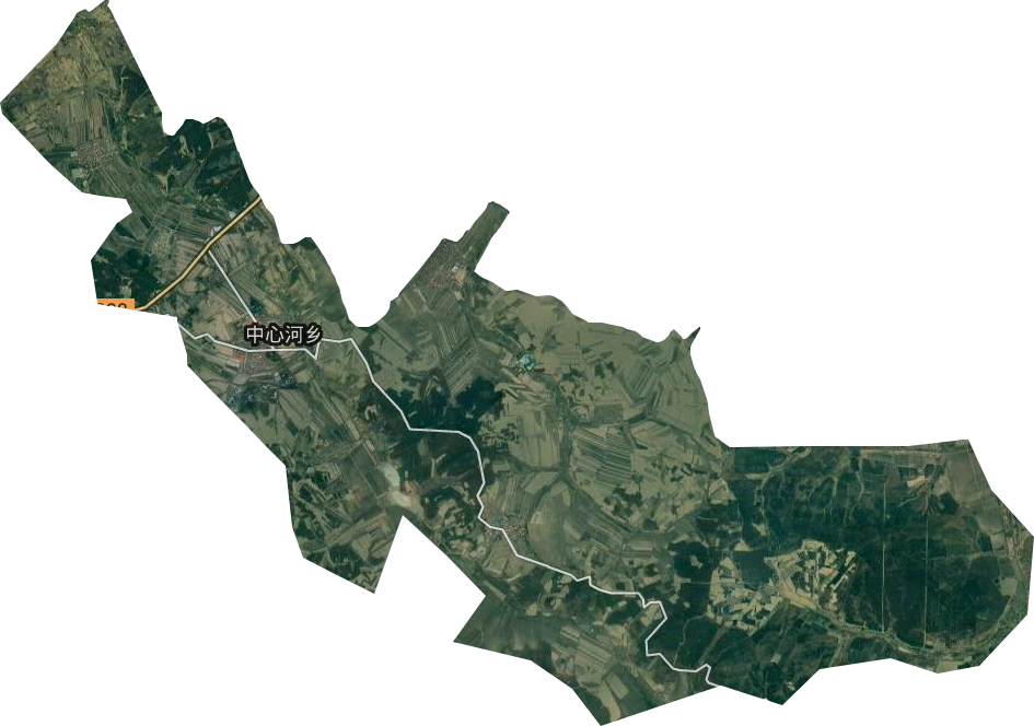 中心河乡卫星图