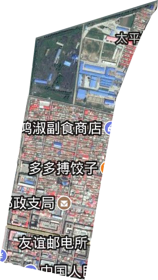 元明街道卫星图