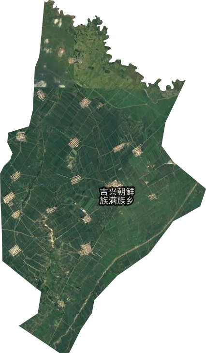 吉兴朝鲜族满族乡卫星图