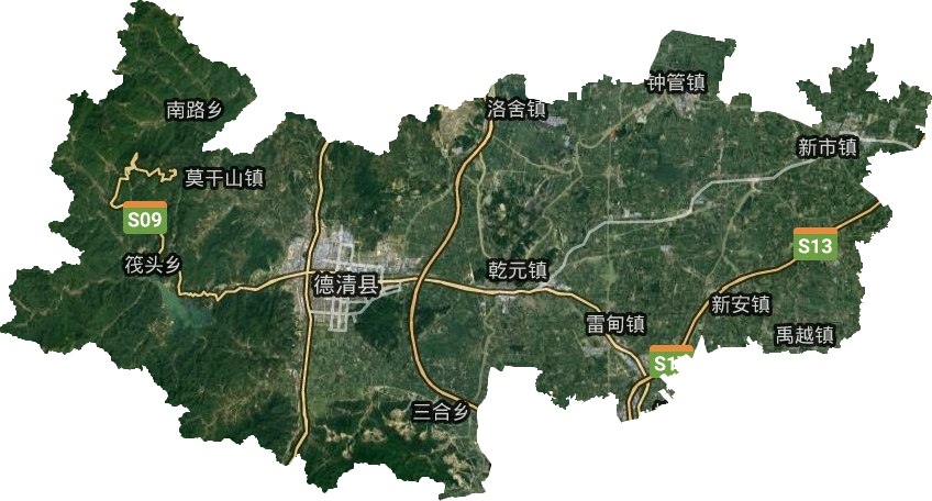 德清县卫星图