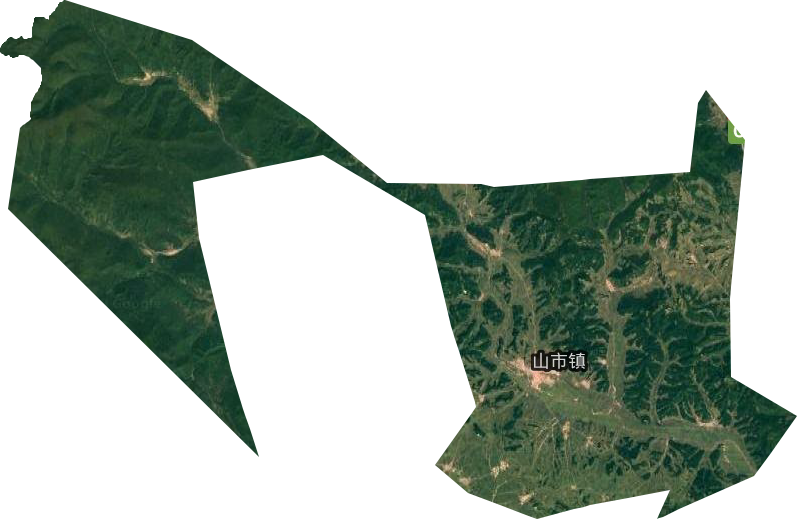山市镇卫星图