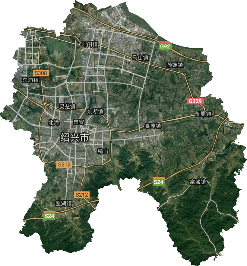 越城区卫星图