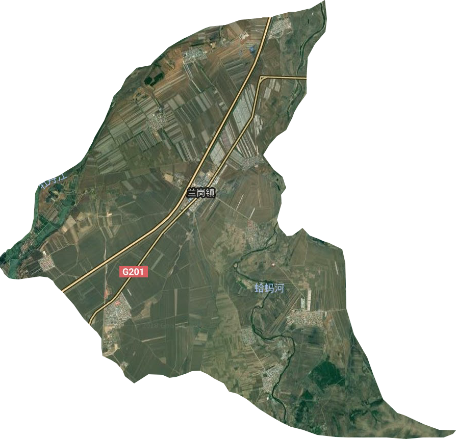 兰岗镇卫星图