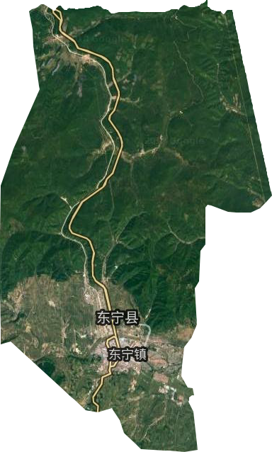 东宁镇卫星图