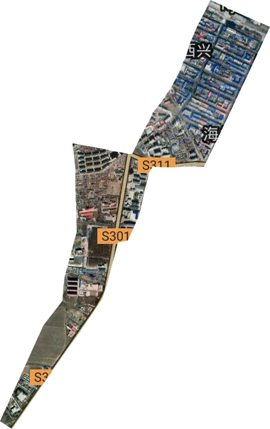 海兰街道卫星图