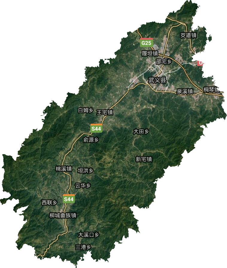 武义县卫星图