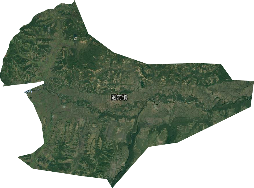 逊河镇卫星图