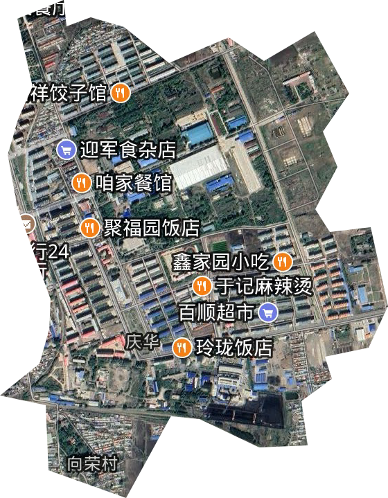庆华街道卫星图