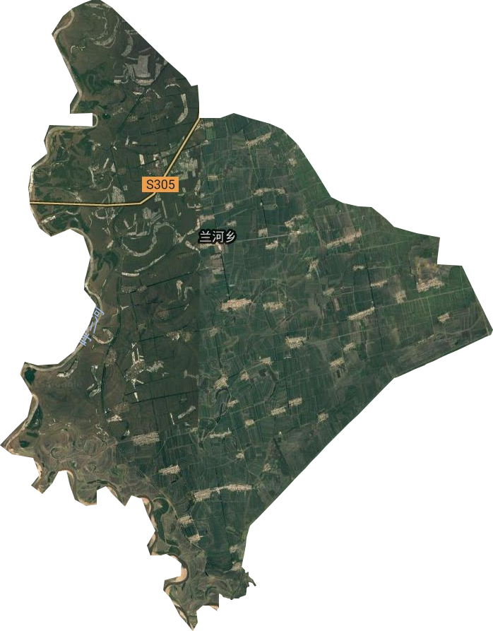 兰河乡卫星图