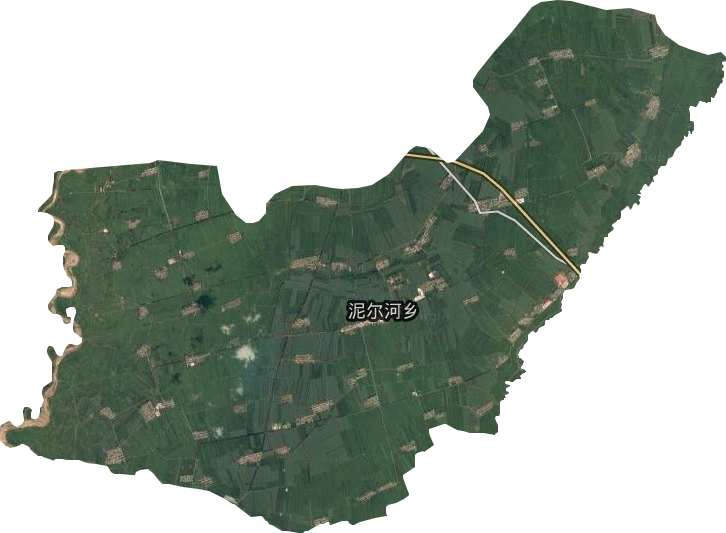 泥尔河乡卫星图