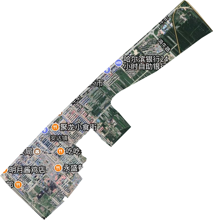 安虹街道卫星图