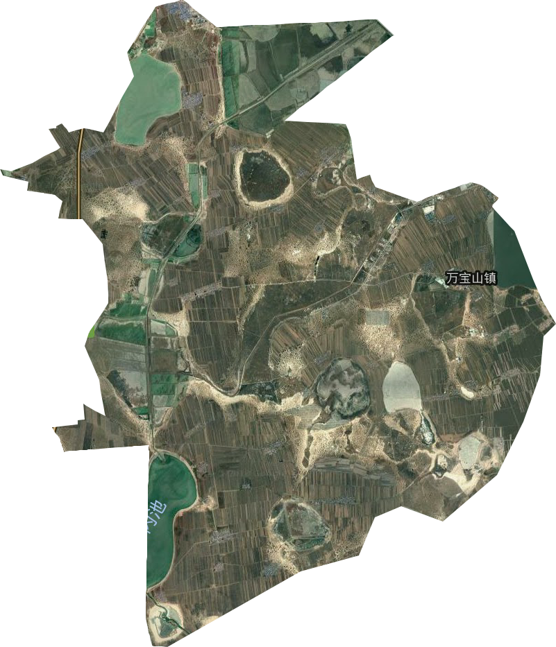万宝山镇卫星图