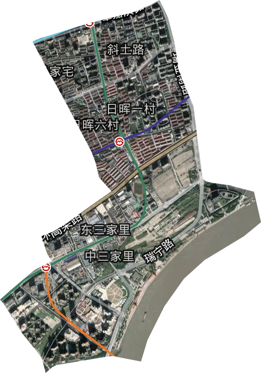 斜土路街道卫星图