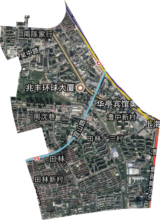 田林街道卫星图