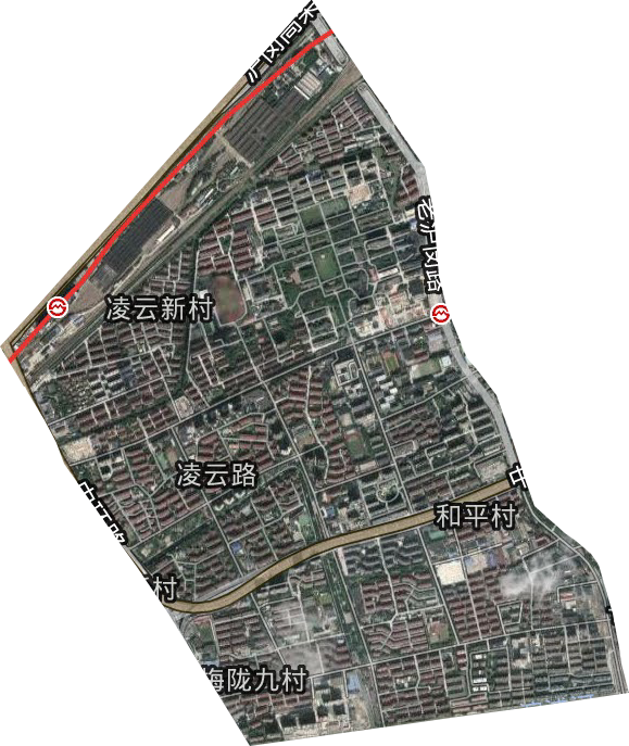 凌云路街道卫星图