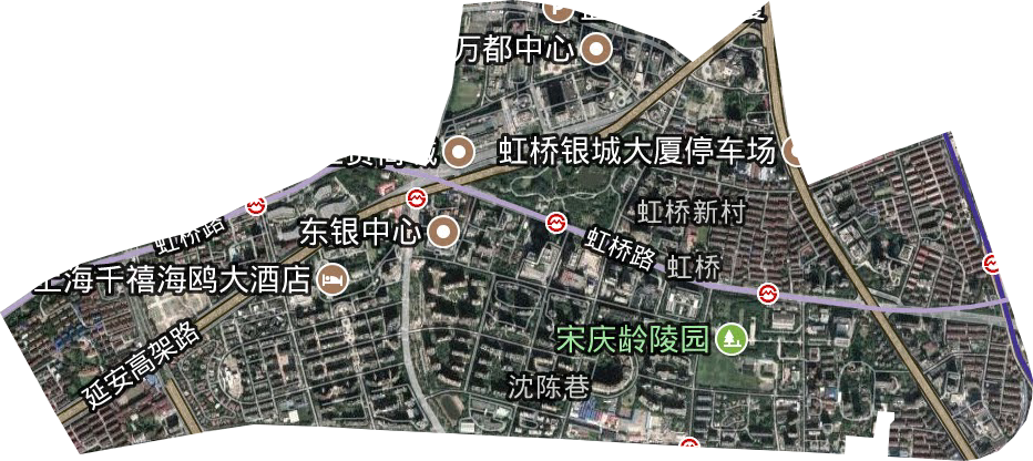 虹桥街道卫星图