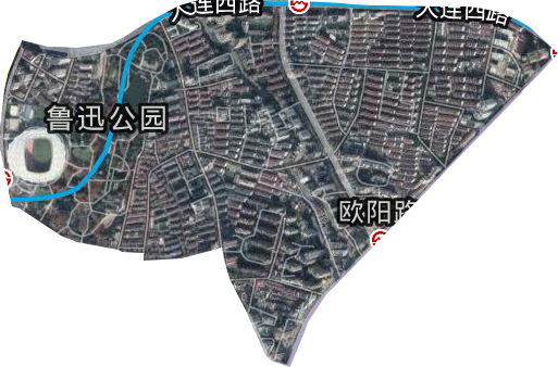 欧阳路街道卫星图