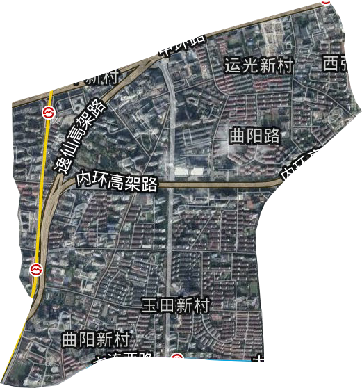 曲阳路街道卫星图