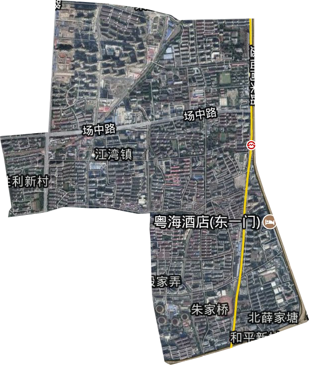 江湾镇街道卫星图