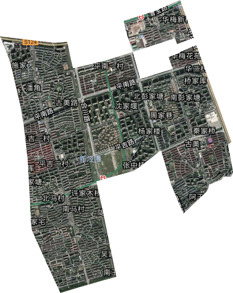 古美街道卫星图