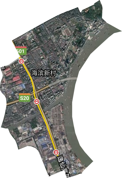 吴淞街道卫星图