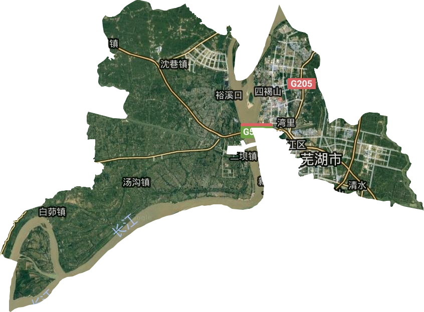 鸠江区卫星图