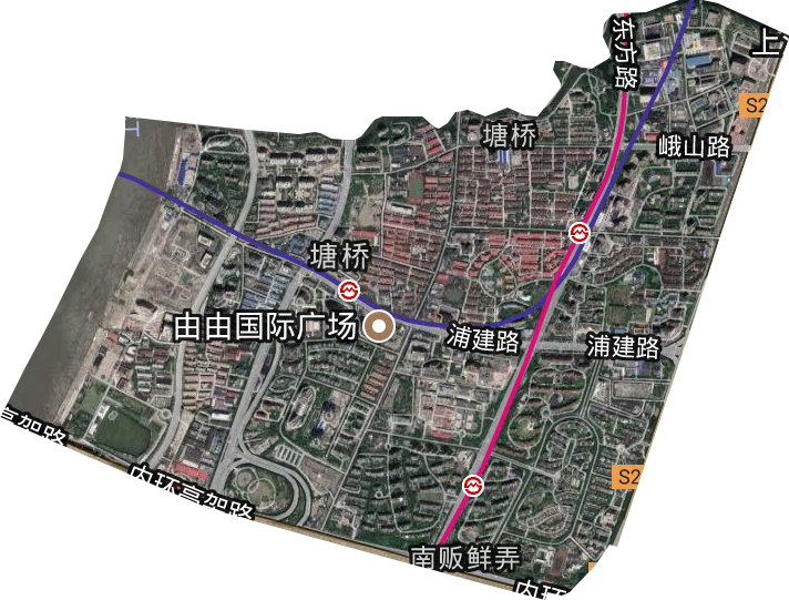 塘桥街道卫星图