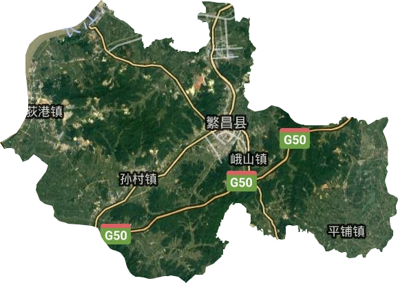 繁昌县卫星图