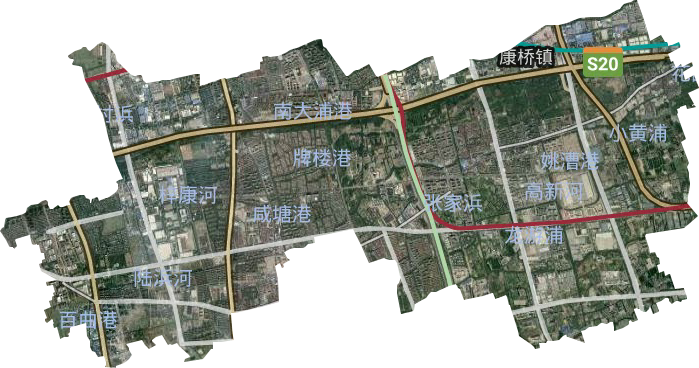 康桥镇卫星图