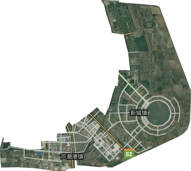 南汇新城镇卫星图
