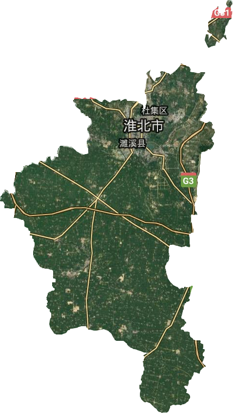 淮北市卫星图