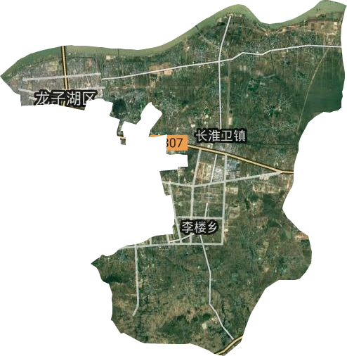 龙子湖区卫星图