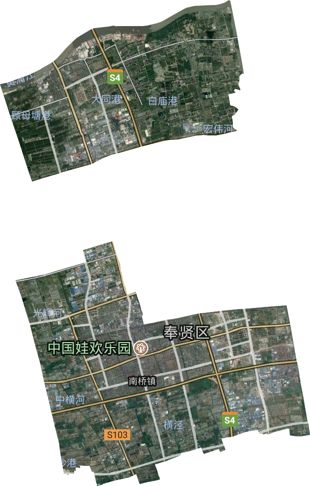 南桥镇卫星图