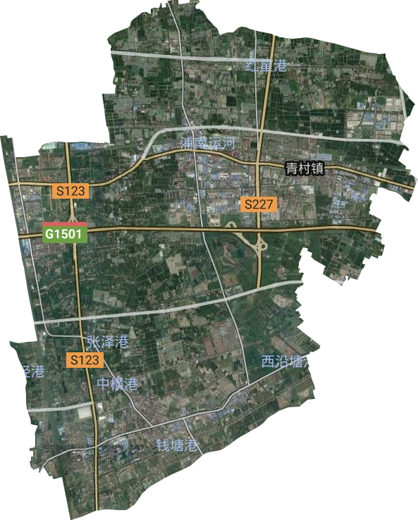 青村镇卫星图