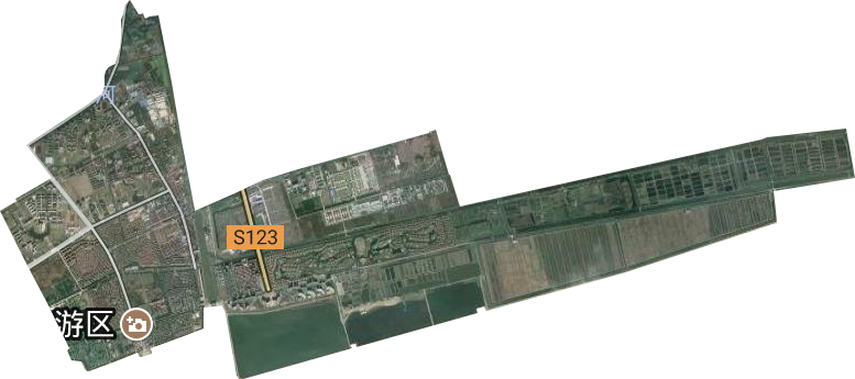 上海市奉贤区海湾旅游区卫星图