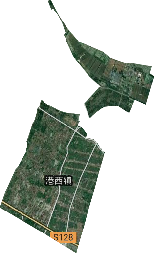 港西镇卫星图