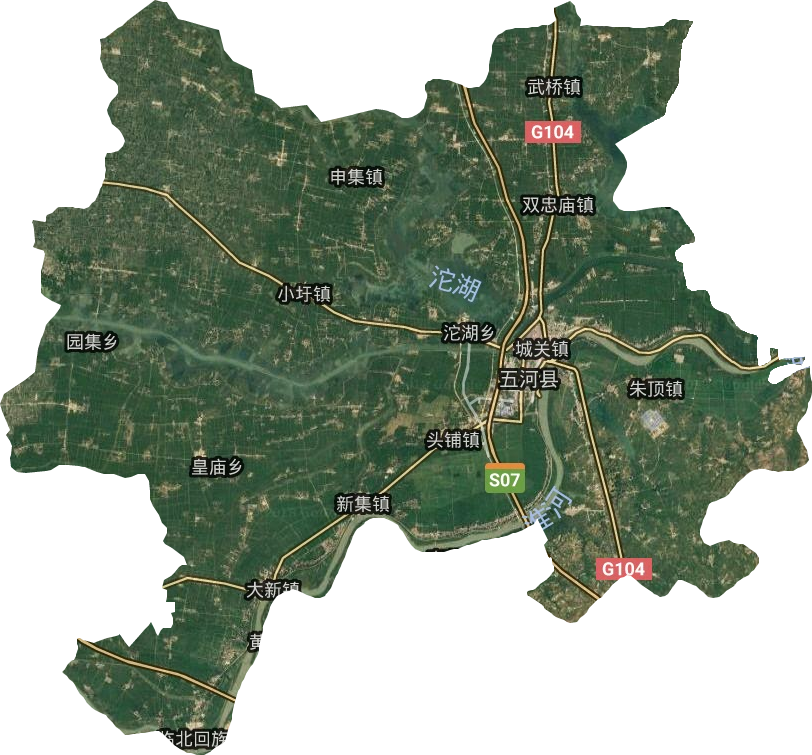 五河县卫星图